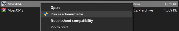 Run as Administrator